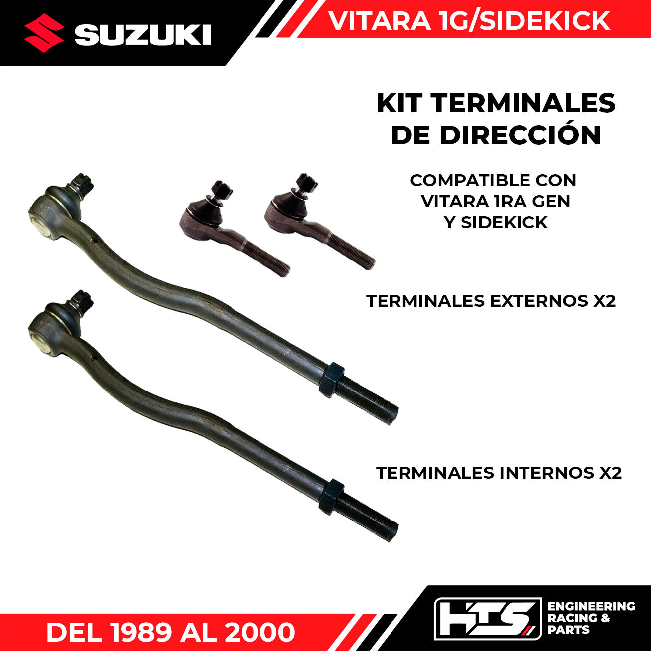 Kit Terminales dirección Vitara/Sidekick 89-00